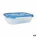 Set Lunchboxen Tontarelli Nuvola 1,15 L Blauw Rechthoekig 3 Onderdelen (12 Stuks)