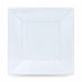 Lot d'assiettes réutilisables Algon Carré Blanc Plastique 23 x 23 x 2 cm (24 Unités)