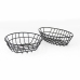 Breadbasket Quttin Metal Oval 23 x 16,5 x 5,5 cm (12 Units)