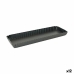 Formă de tort detașabilă Quttin Negru Oțel carbon 35 x 11 x 2,6 cm (12 Unități)