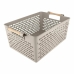 Veelzijdige mand Confortime Hout 37 x 23 x 15 cm (18 Stuks)