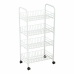 Carrito Verdulero Confortime Blanco Metal 4 Estantes 36 x 26,5 x 86 cm (5 Unidades)