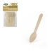 Set Lepels Algon Koffie Hout 24 Onderdelen 11 cm (36 Stuks)