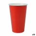 Glazenset Algon Wegwerp Karton Rood 7 Onderdelen 450 ml (16 Stuks)