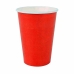 Set de Vasos Algon Desechables Cartón Rojo 20 Piezas 220 ml (20 Unidades)