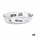 Recipiente de Cozinha Quttin 700 ml Vidro Oval (6 Unidades)