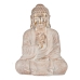 Dekoratív kerti figura Ibergarden CC20412 Fehér Aranysàrga Polyresin 23,5 x 49 x 36 cm Buddha