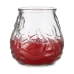 Candle Ibergarden 43594 Red Transparent Glass Paraffin Citronela Geranium 9 x 9,5 x 9 cm (6 Units)