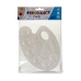 Palette Pincello Blanc Plastique 19,5 x 1 x 26 cm (24 Unités)