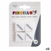 Eraser Set Pincello 486 White (12 Units)