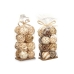 Set of Decorative Balls Balts Brūns (12 gb.)