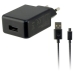 Încărcător de Perete + Cablu Micro USB KSIX USB 2A Negru