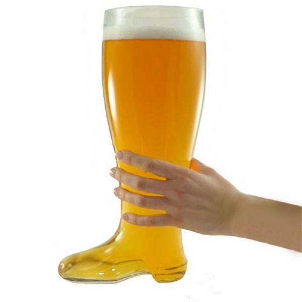 XXL Bierglas Stiefel 2L Glas Bierkrug Bier Glas