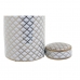 Vaso DKD Home Decor 18 x 18 x 30,5 cm Porcelana Dourado Branco